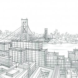 Painel Fotográfico 16D CITY 12 - 3,30 x 2,60m (3PCS)